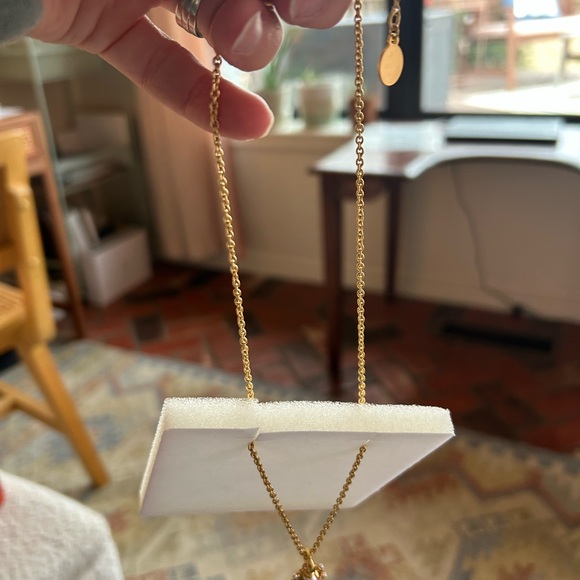 NWT Gresham Gold Necklace Pearl Pendant - Picture 5 of 6